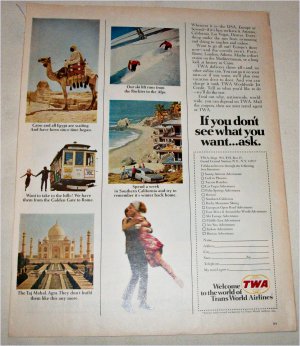 TWA Airlines If you don't see what you want ad