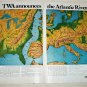 1967 TWA Airlines Atlantic River ad