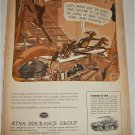 1950 Aetna Insurance Group Rats in the Cellar ad