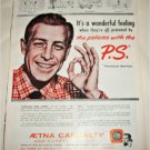 1956 Aetna Casualty Insurance ad