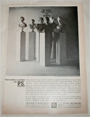 1962 Aetna Casualty Insurance ad