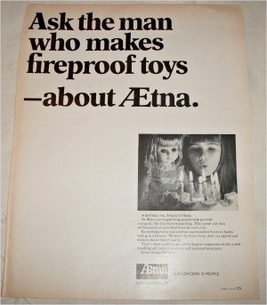 1969 Aetna Life & Casualty Insurance ad