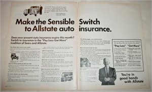 1967 Allstate Auto Insurance ad