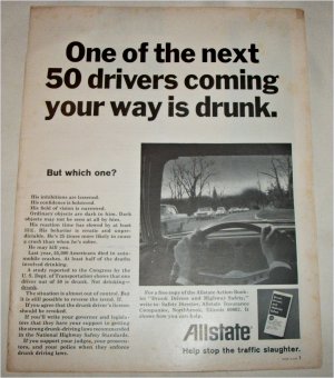 1969 Allstate Drunk Driver ad