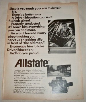 1970 Allstate Drivers Education ad