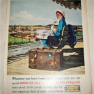 1962 Bank of America Tavelers Cheques Girl ad