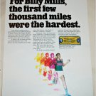 1971 Bank of America Tavelers Cheques ad featuring Billy Mills
