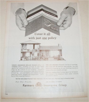 1961 Farmers Insurance Group Cover It All ad