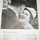1962 Full Service Bank How Can Harry Pay Cash ad