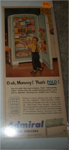 1954 Admiral Home Freezers ad