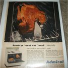 1955 Admiral Electric Range ad