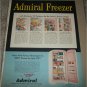 1957 Admiral Freezer Model 14U90 ad