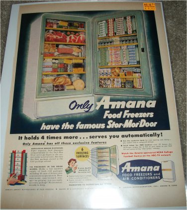 1954 Amana Freezer ad