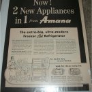 1956 Amana Freezer Refrigerator Model FPR-18 ad
