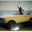 1962 AMC Rambler American 400 Convertible car print (yellow, no top)