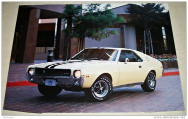 1968 AMC AMX car print (creme & black)