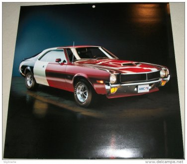 1970 AMC Javelin TA ht car print (red, white & blue)