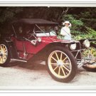 1913 American Underslung Roadster car print (red, black top)