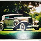 1933 Auburn Convertible car print (grey, white top)