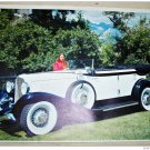 1933 Auburn 8-105 Phaeton car print (yellow & black, notop)