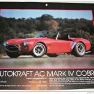 1987 Autokraft AC Mark IV Cobra car print (red, no top)