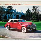 1940 Buick Limited Convertible car print (red, white top)