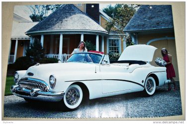 1953 Buick Skylark Convertible car print (white, no top)
