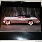 1953 Buick Skylark Convertible car print (silver, black top)