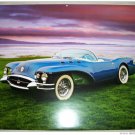 1954 Buick Wildcat II Convertible car print (blue, no top)