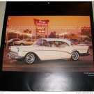 1957 Buick Special Coupe car print ( white & red)