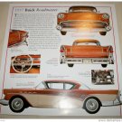 1957 Buick Roadmaster 2 Dr Ht car print (bronze & white)