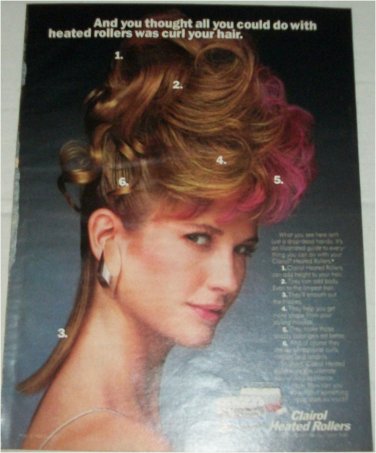 1988 Clairol Heated Rollers ad