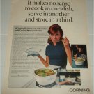 1968 Corning Ware Cookware ad