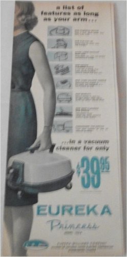 1962 Eureka Princess Vacum Cleaner ad