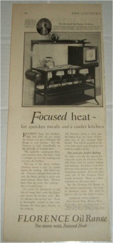 1926 Florence Oil Range ad
