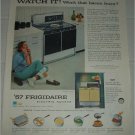 1957 Frigidaire Electric Range ad