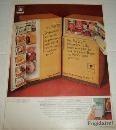 1970 Frigidaire Big 20 & Big 20 1/2 Refrigerators ad