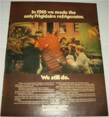1972 Frigidaire 1918 Refrigerator ad