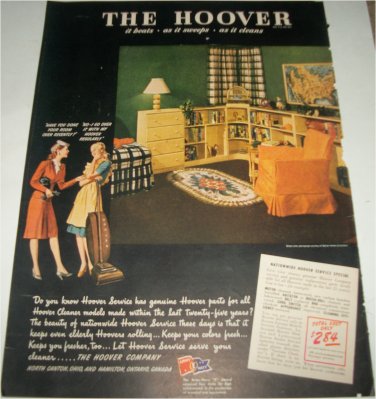 1946 Hoover Cleaner ad