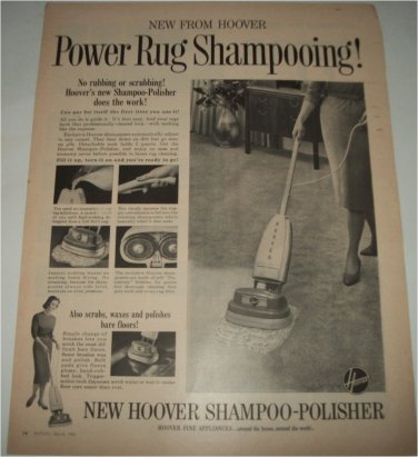 1961 Hoover Shampoo-Polisher ad