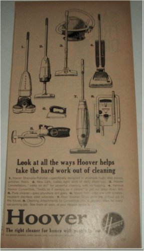 1962 Hoover Cleaners ad