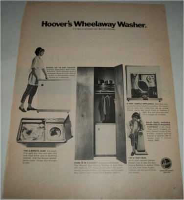 Hoover Wheelaway Washer ad