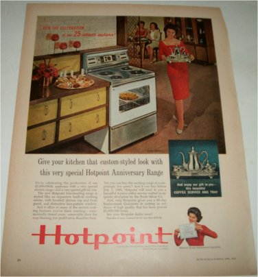 1962 Hotpoint Anniversary Range ad