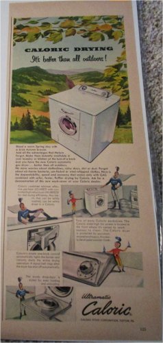 1952 Caloric Dryer ad