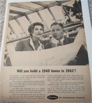 1962 Carrier Air Conditioner ad