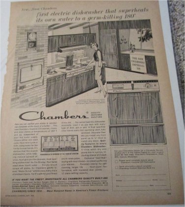 1963 Chambers Dishwasher ad