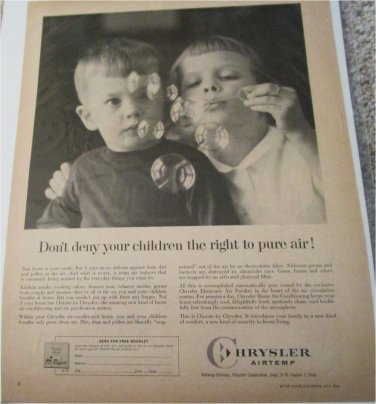 1960 Chrysler Airtemp Air Conditioner ad