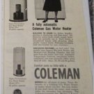 1952 Coleman Gas Water Heater ad