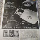 1961 Corning Ware Percolator ad