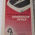 1952 Counselor Scale ad